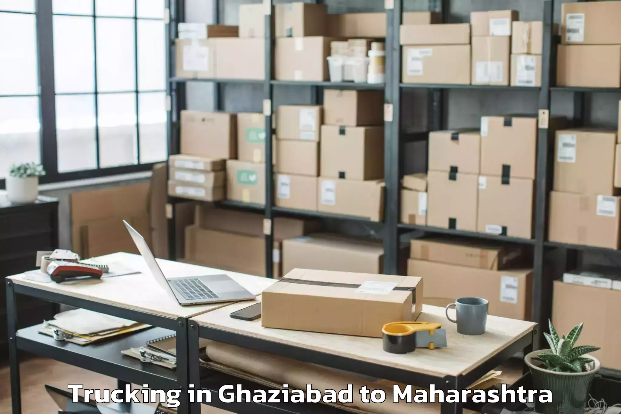 Top Ghaziabad to Lanja Trucking Available